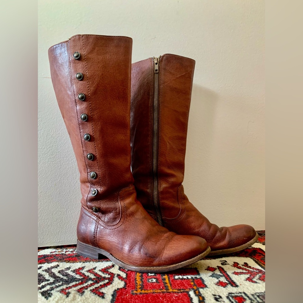 Frye Melissa Tall Leather Boots 6B / Bottes Frye Melissa 6B